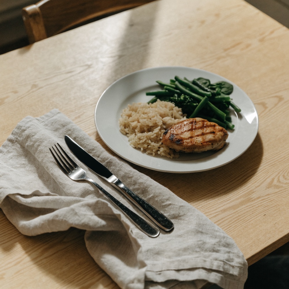 Repas équilibré cuisiné maison
