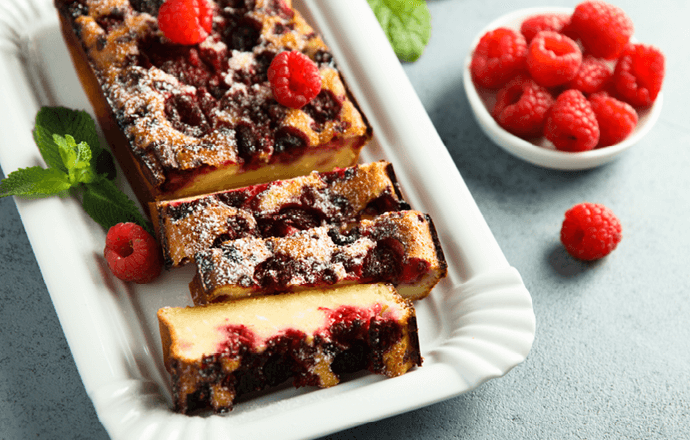 Clafoutis aux framboises